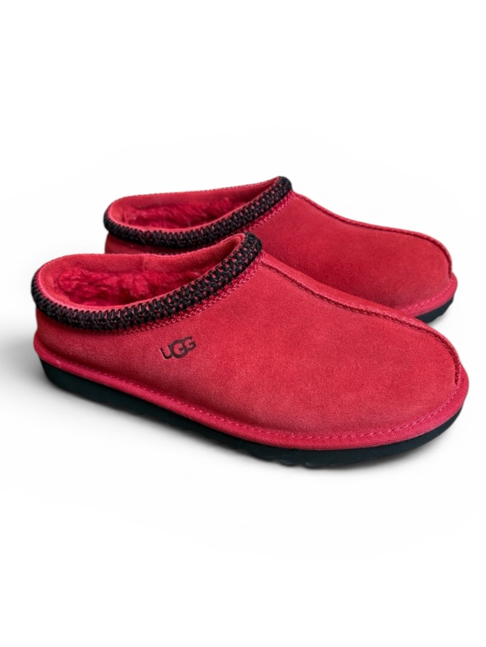UGG Tasman II Suede Slip On Clog Women’s 6 Samba Red